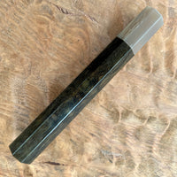 Custom Japanese Knife handle (wa handle)  for 240mm -  Brazilian Blackheart and blonde horn