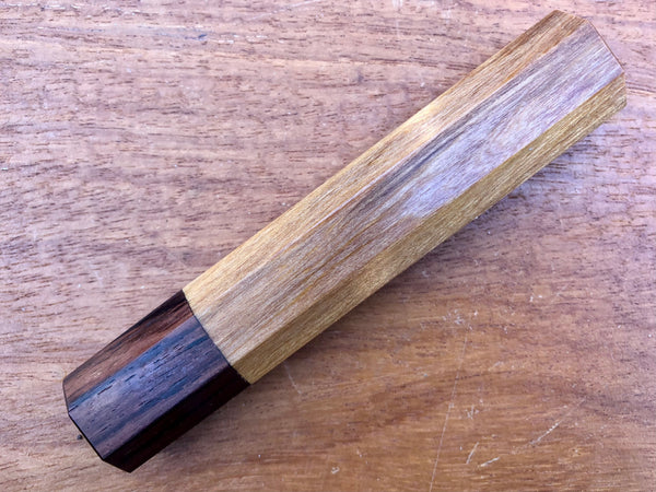 Custom Japanese Knife handle (wa handle) for 165-210 -  Sinker cypress and Honduran Rosewood