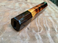Custom Japanese Knife handle (wa handle) - Burnt Osage Orange