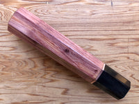 Custom Japanese Knife handle (wa handle)  for 165-210mm -  Local Eastern Red Cedar and horn