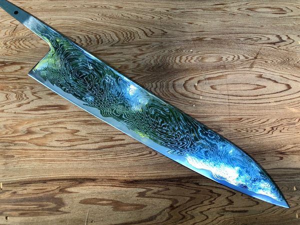 Tsunehisa Nami AUS10 Damascus Gyuto  240 mm - Blade Only