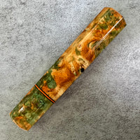 Custom Japanese Knife handle (wa handle)  for 165-210mm - Dyed box elder burl