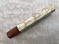 Custom Japanese Knife Handle - Curly Ash