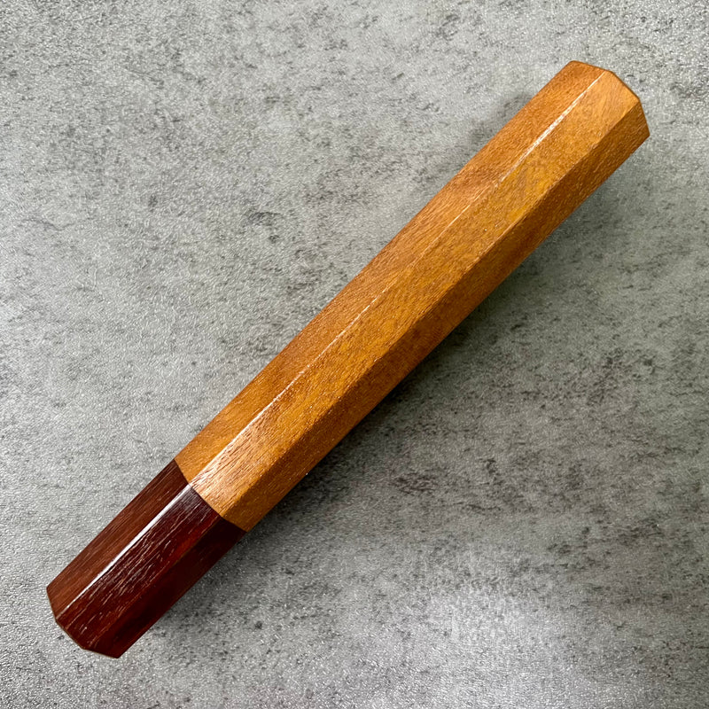 Custom Japanese Knife handle (wa handle) for 210 mm  : Itauba and Brazilian ebony