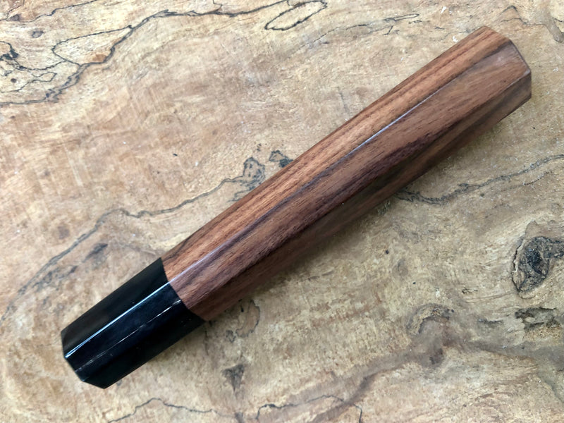 Custom Japanese Knife handle (wa handle) for 165-210 -  Bolivian Rosewood and Buffalo horn