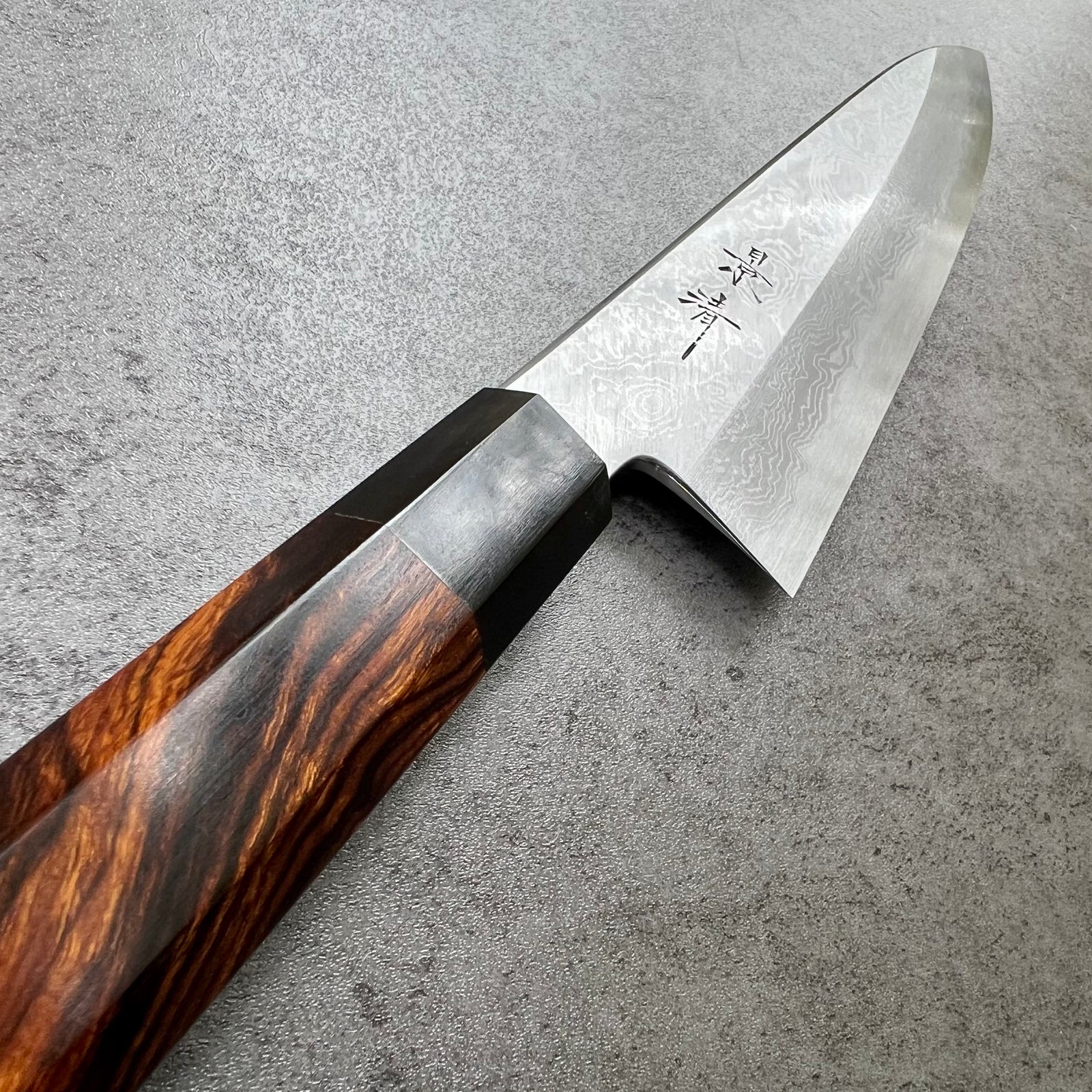 Custom Kagekiyo Yoshikazu Tanaka B1 Damascus 240 Gyuto - Desert