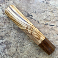 Custom Japanese Knife handle (wa handle)  for 165-210mm  - Olive and Tasmanian Blackwood