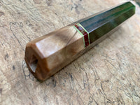 Custom Japanese Knife handle (wa handle) - Nice African Blackwood and Sugi Cedar