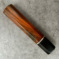 Custom Japanese Knife handle (wa handle)  for 165-210mm: Curly Siamese Rosewood