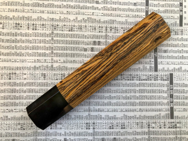 Custom Japanese Knife handle (wa handle) for 165-210mm - Bocote and horn