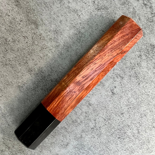 Custom Japanese Knife handle (wa handle)  for 165-210mm  -  Siamese rosewood and horn