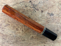 Custom Japanese Knife handle (wa handle) for 240-270mm - Siamese Rosewood and horn