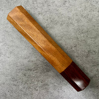 Custom Japanese Knife handle (wa handle) for 165-210 mm  : Itauba and Brazilian ebony