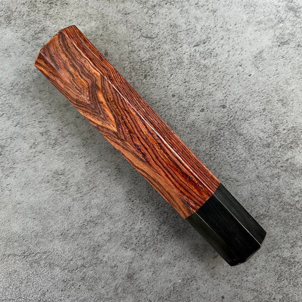 Custom Japanese Knife handle (wa handle)  for 165-210mm: cocobolo and horn