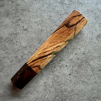 Custom Japanese Knife handle (wa handle)  for petty knives: Zebrawood and Wenge