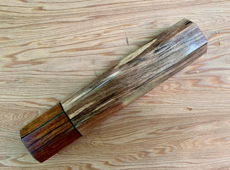 Custom Japanese Knife handle (wa handle) - Spalted Pecan