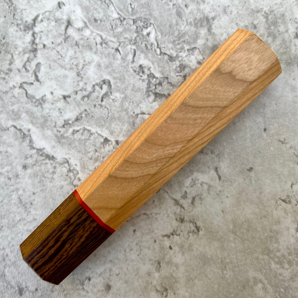 Custom Japanese Knife handle (wa handle)  for 165-210mm : Cherry and wenge