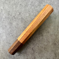 Custom Japanese Knife handle (wa handle)  for 165-210mm: Morado (Bolivian Rosewood)  and Katalox