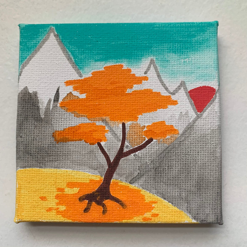 Anika - Painting Orange Tree