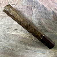 Custom Japanese Knife handle (wa handle)  for 165-210mm  -  Canxan negro burl and rosewoods