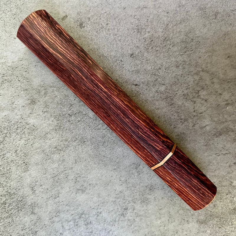 Custom Japanese Knife handle (wa handle)  for 240mm - Kingwood and copper