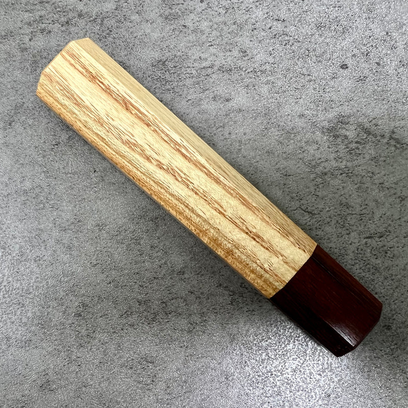 Custom Japanese Knife handle (wa handle) for 240mm : Rare American chestnut and Honduran Rosewood
