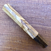 Custom Japanese Knife handle (wa handle)  for 165-210mm  - Olive and Tasmanian Blackwood