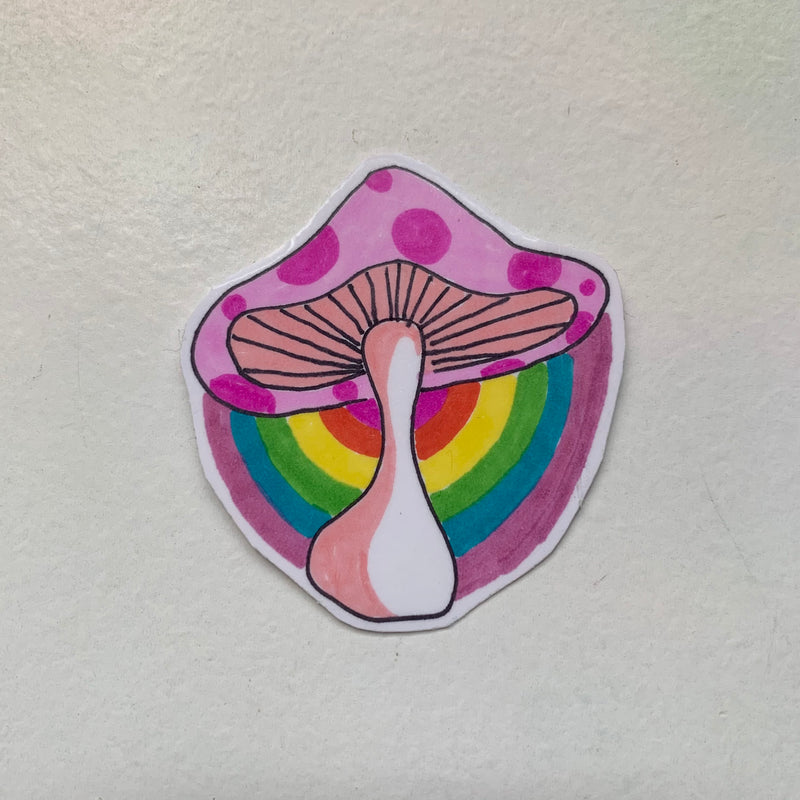 Anika - Sticker Pink Mushroom