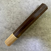 Discounted Custom Japanese Knife handle (wa handle)  for 240mm  -  Brazilian rosewood and blonde horn