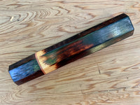 Custom Japanese Knife handle (wa handle) - burnt Osage Orange
