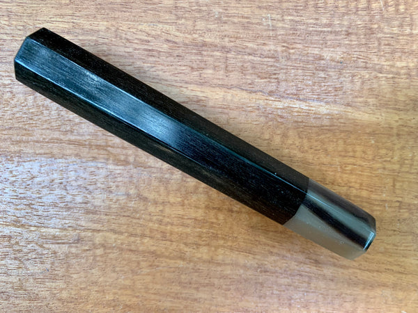 Custom Japanese Knife handle (wa handle) - Ebony and horn