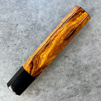 Custom Japanese Knife handle (wa handle)  for 240mm  -  Sonoran Desert Ironwood and horn