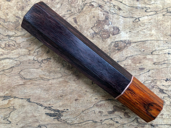 Custom Japanese Knife handle (wa handle)  for 165-210mm  - East India Rosewood and cocobolo