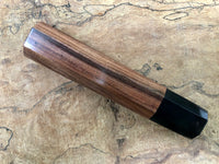 Custom Japanese Knife handle (wa handle) for 165-210 -  Bolivian Rosewood and Buffalo horn