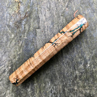 Custom Japanese Knife handle (wa handle) - Litchenberg Malachite