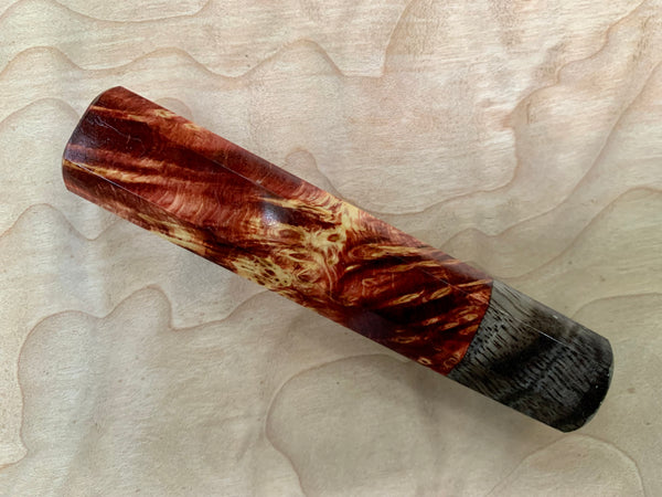 Custom Japanese Knife handle (wa handle) - Petty : dyed yellow cedar