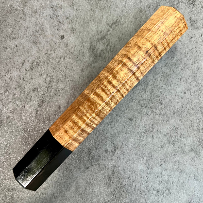Custom Japanese Knife handle (wa handle)  for 165-210mm  -  Tasmanian Blackwood and horn