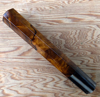 Custom Japanese Knife handle (wa handle)  for 240mm - Ironwood burl and horn