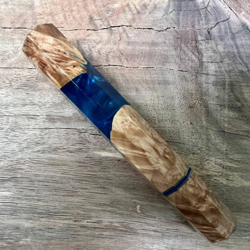 Custom Japanese Knife handle (wa handle)  for 165-210mm  - Maple burl hybrid