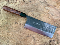 Custom Yu Kurosaki Juhyo AS 180mm Chinese Cleaver - Honduran Rosewood and Horn