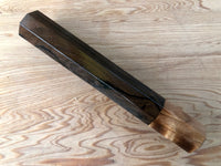 Custom Japanese Knife handle (wa handle) for 165-210mm - Ziricote and Sugi cedar
