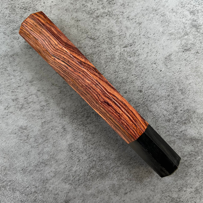 Custom Japanese Knife handle (wa handle)  for 165-210mm: cocobolo and horn