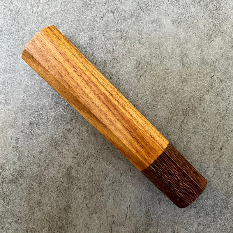 Custom Japanese Knife handle (wa handle)  for 165-210mm: Morado (Bolivian Rosewood)  and Katalox