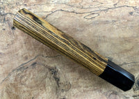 Custom Japanese Knife handle (wa handle) for 165-210mm - Bocote and horn
