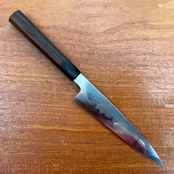 Custom Hatsukokoro Komorebi B1 Damascus Petty 150mm - Siamese Rosewood and horn