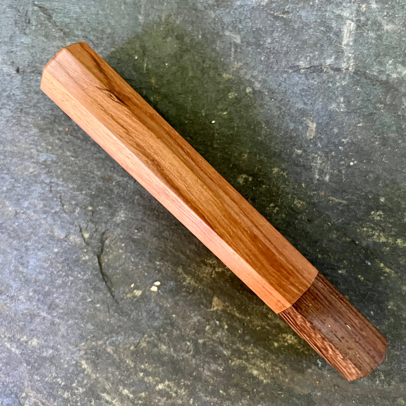 Custom Japanese Knife handle (wa handle)  for 240mm  -  Yucatán rosewood and wenge