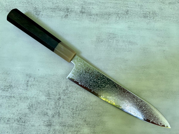 Hatsukokoro Saihyo (Diamond Dust) SG2 Gyuto 210mm - Ebony and horn