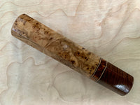 Custom Japanese Knife handle (wa handle) - Japanese Elm Burl