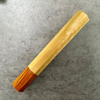 Custom Japanese Knife handle (wa handle)  for 240mm -  Ceylon Satinwood and Cocobolo