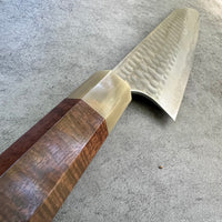 Custom Anryu/Ikeada B2 hammered Gyuto 210mm - Curly Western Myall